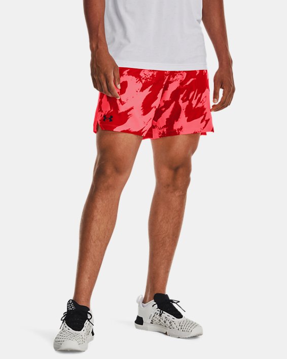 Shorts de 15 cm UA Vanish Woven Printed para hombre, Red, pdpMainDesktop image number 0